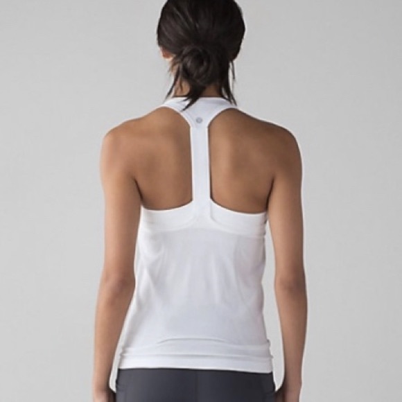 lululemon athletica Tops - Lululemon Swiftly Tech T- Back White Size 10